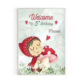 Cartellone benvenuto Welcome festa di compleanno tema cappuccetto rosso Modello codice: PB 6 C